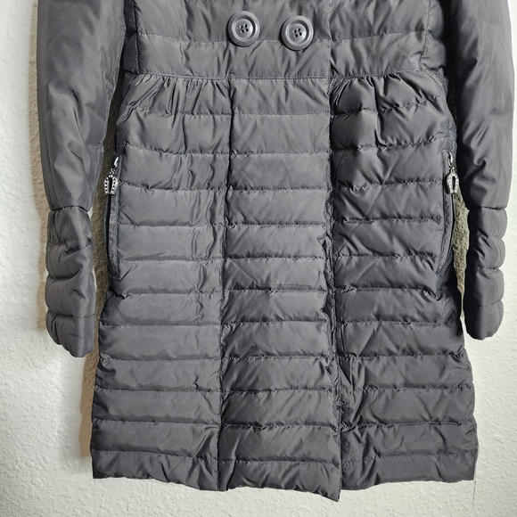 Betsey Johnson Down Filled Quilted Puffer Jacket Women's Size Small Gray - Picture 2 of 8